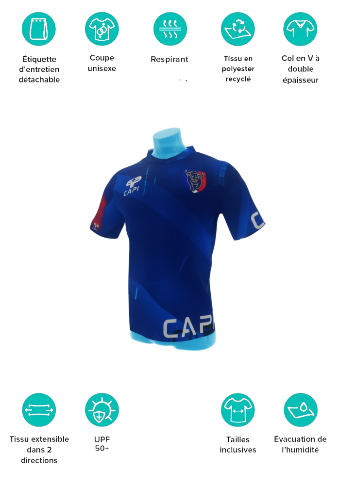 Maillot FRANCE all over unisexe