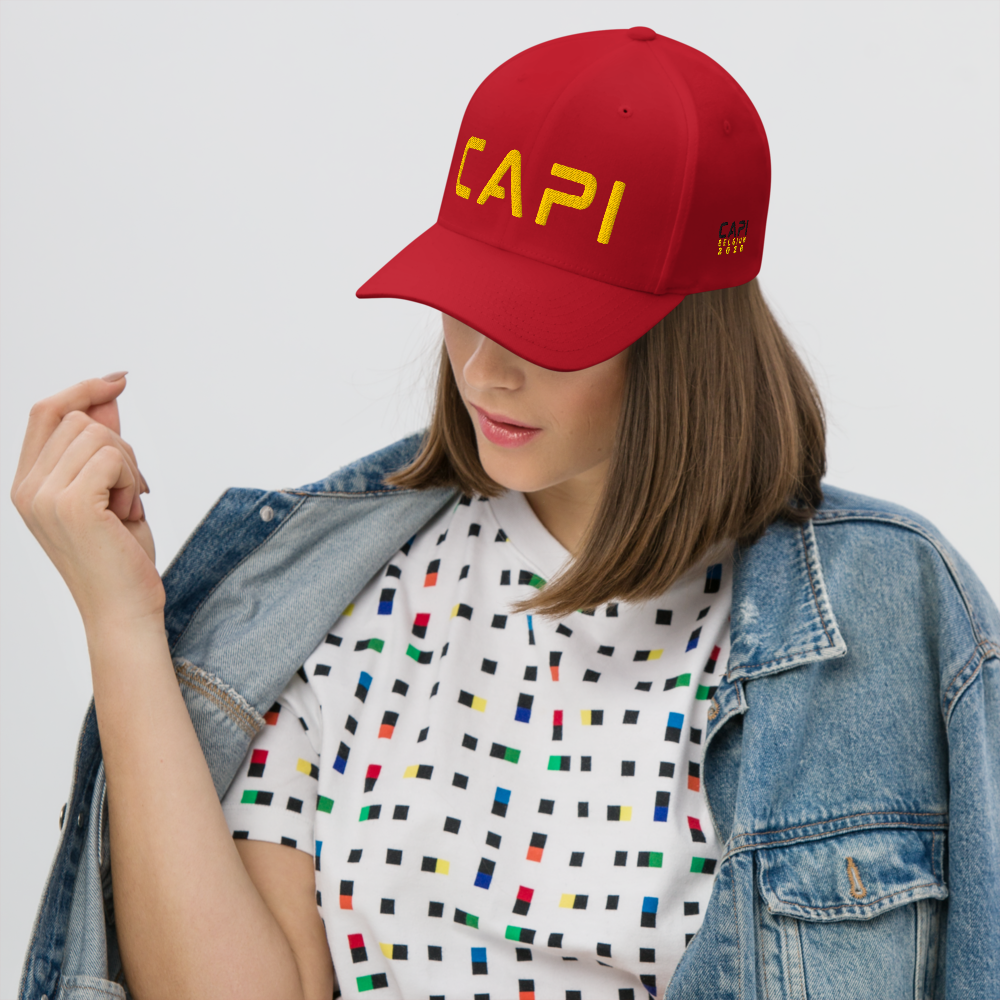 CAPI RED Belgium Casquette Structurée en Sergé BELGIUM MONDIAL 2026
