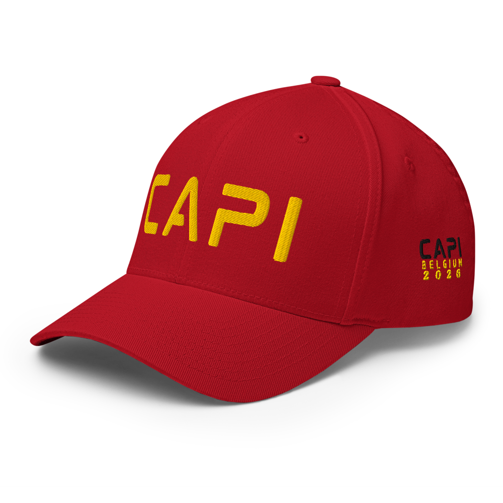 CAPI RED Belgium Casquette Structurée en Sergé BELGIUM MONDIAL 2026