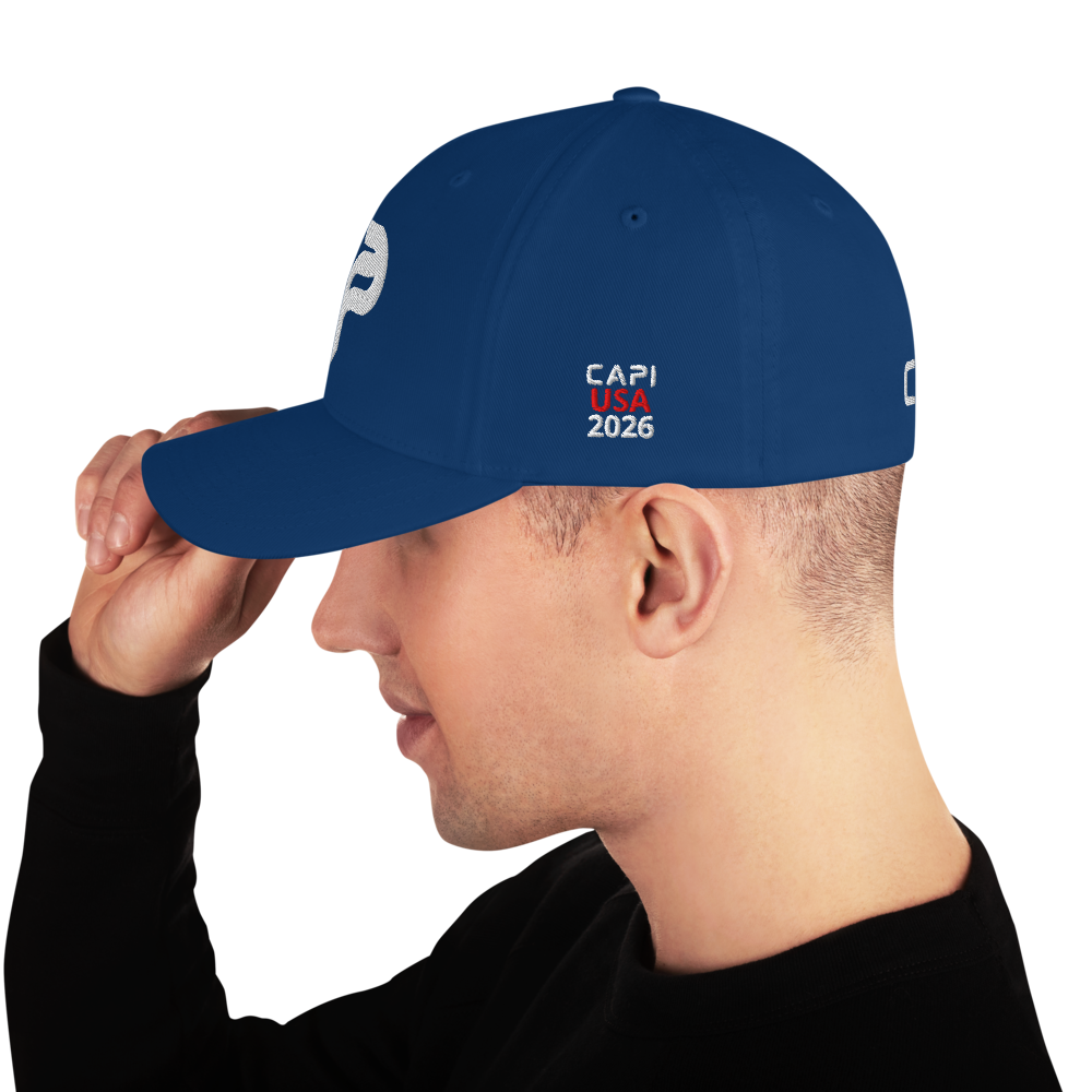 CAPI BLUE USA 2026Casquette Structurée en Sergé MONDIAL 2026